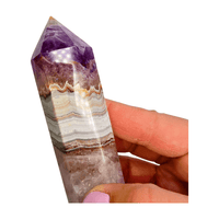 Amethyst Crazy Lace Agate Tower - Small
