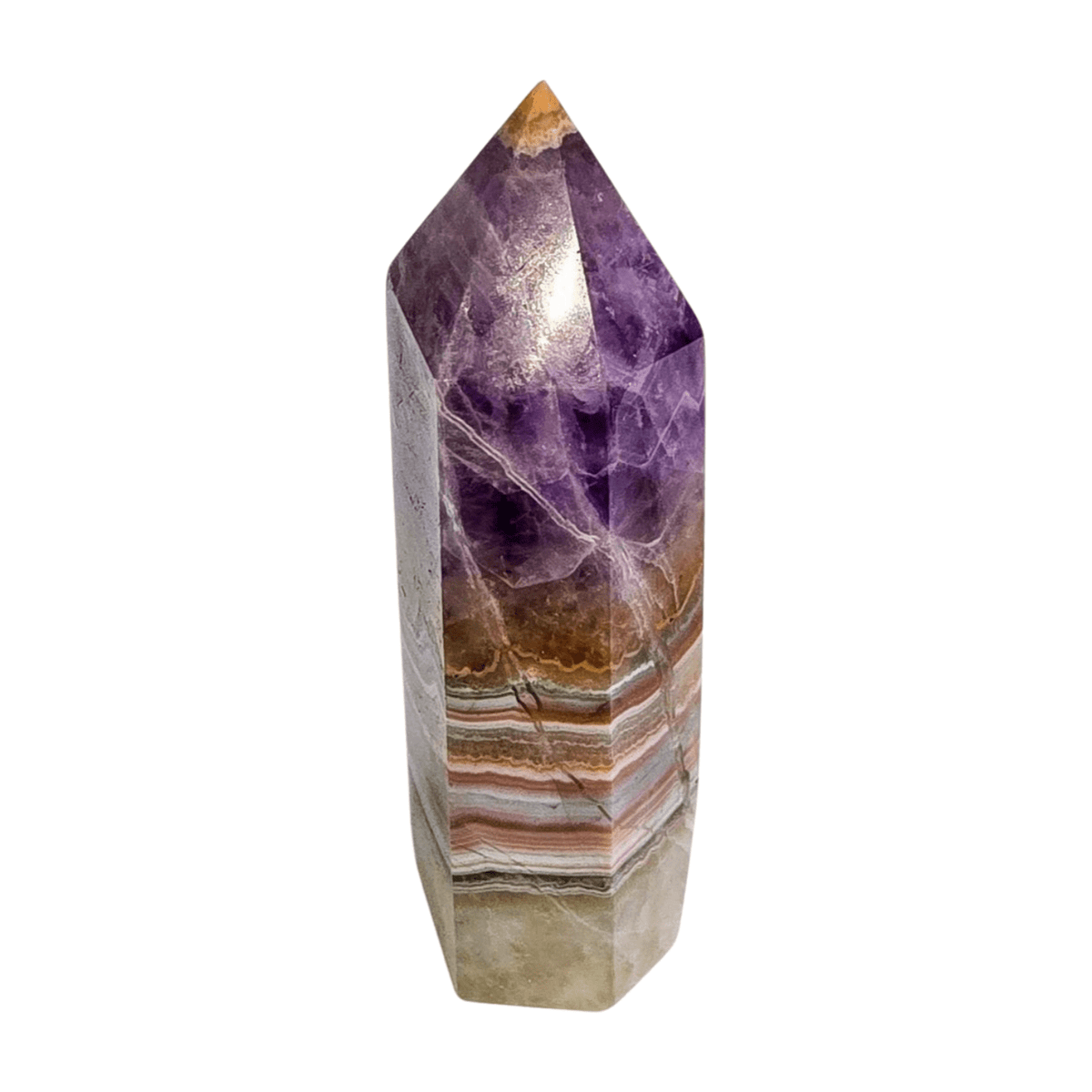 Amethyst Crazy Lace Agate Tower - Small