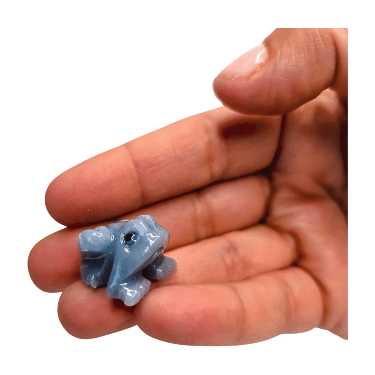 Angelite Frog - Extra Small