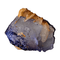 Blue Fluorite with Barite Specimen