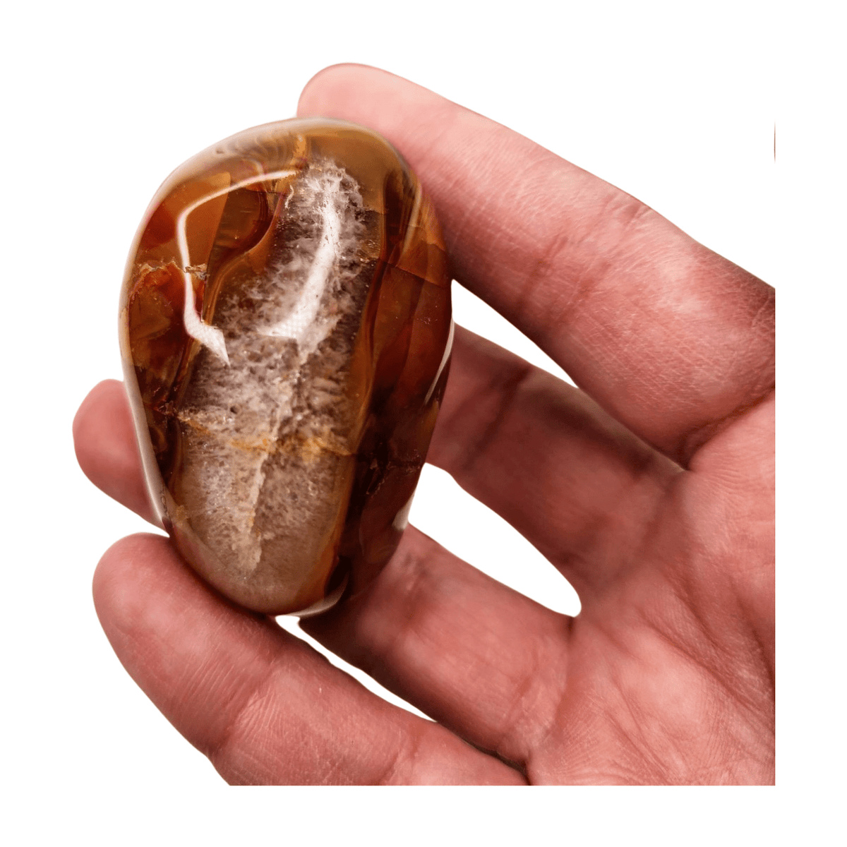 Carnelian Palm Stone