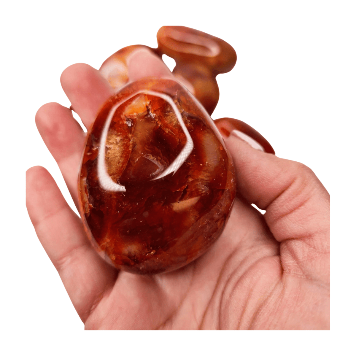 Carnelian Palm Stone