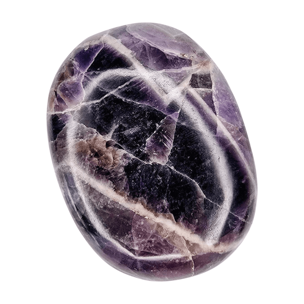 Chevron Amethyst Palm Stone