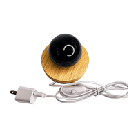 Wooden Light Stand with Plug