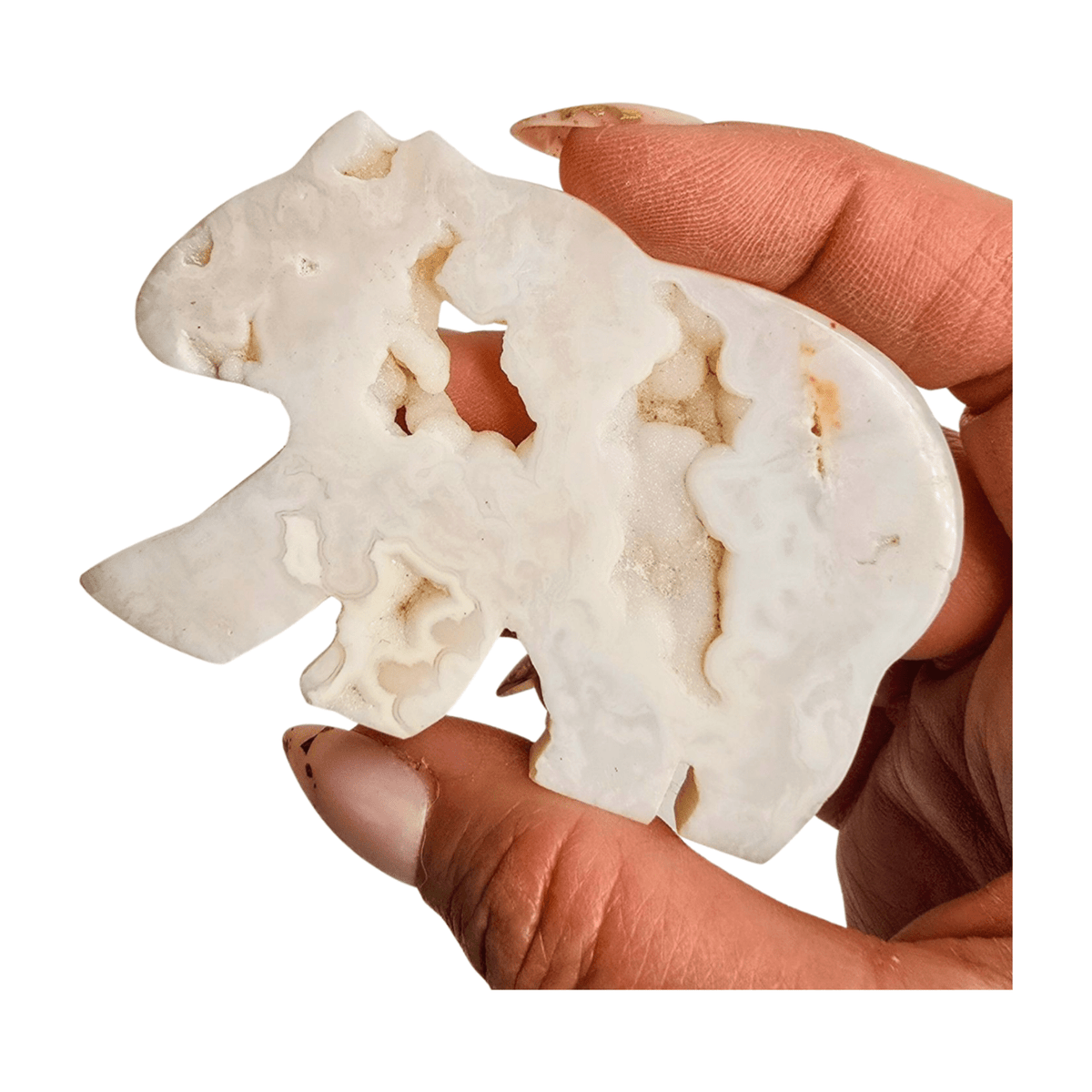 Dendritic Plum Agate Bear