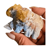 Dendritic Plum Agate Bear