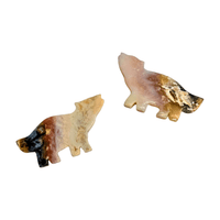 Dendritic Plum Agate Wolf