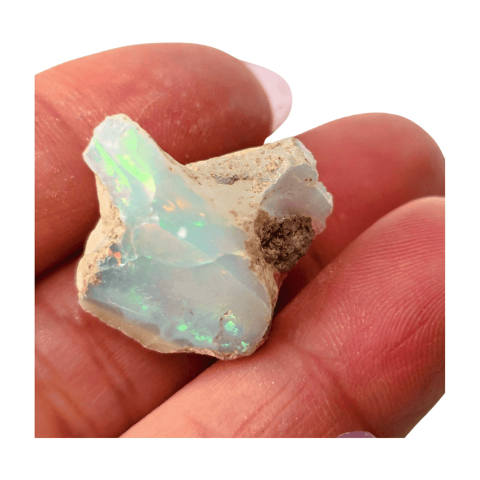 Ethiopian Opal with iridescent fire for hope, renewal, and creative inspiration
