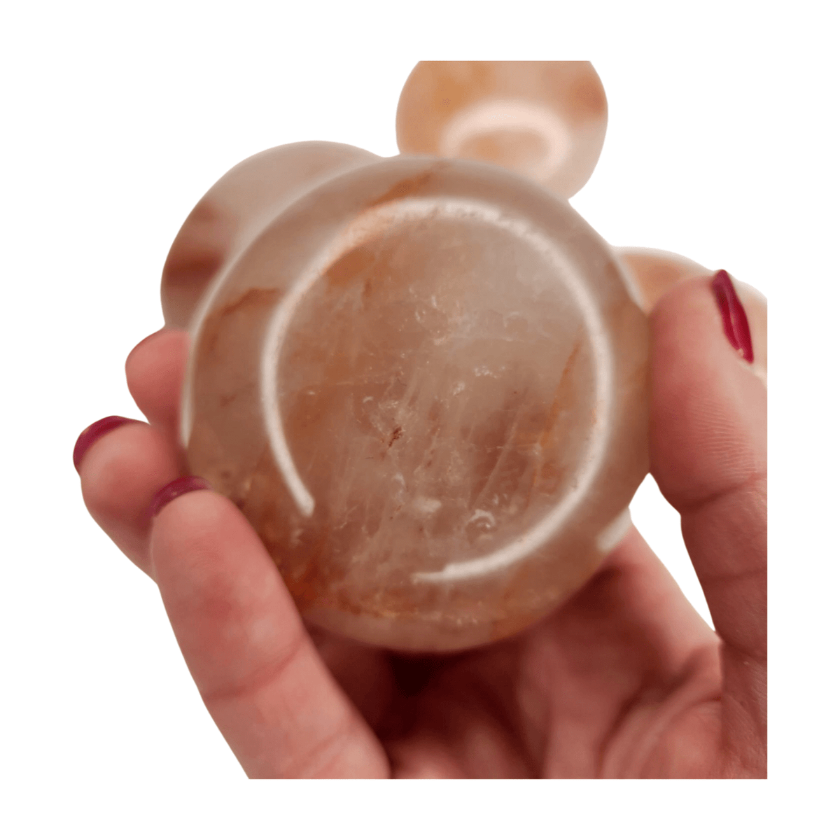 Fire Quartz Palm Stone