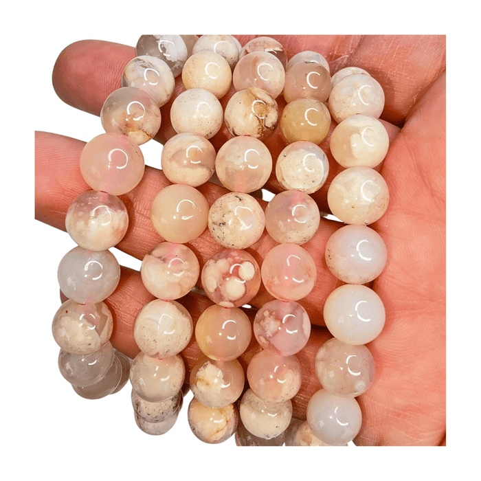 Flower Agate Bracelet (8mm)