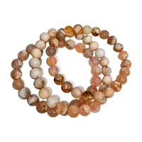 Flower Agate Bracelet (8mm)