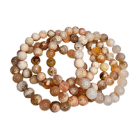 Flower Agate Bracelet (8mm)