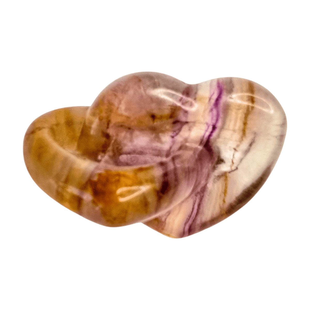 Fluorite Double Heart