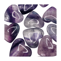 Rainbow Fluorite Heart - Mini