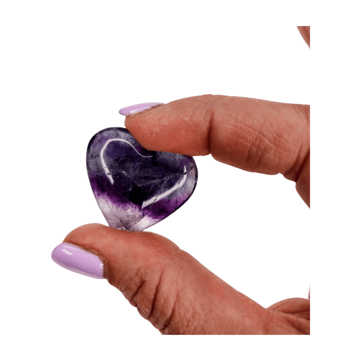 Rainbow Fluorite Heart - Mini