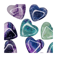 Rainbow Fluorite Heart - Mini