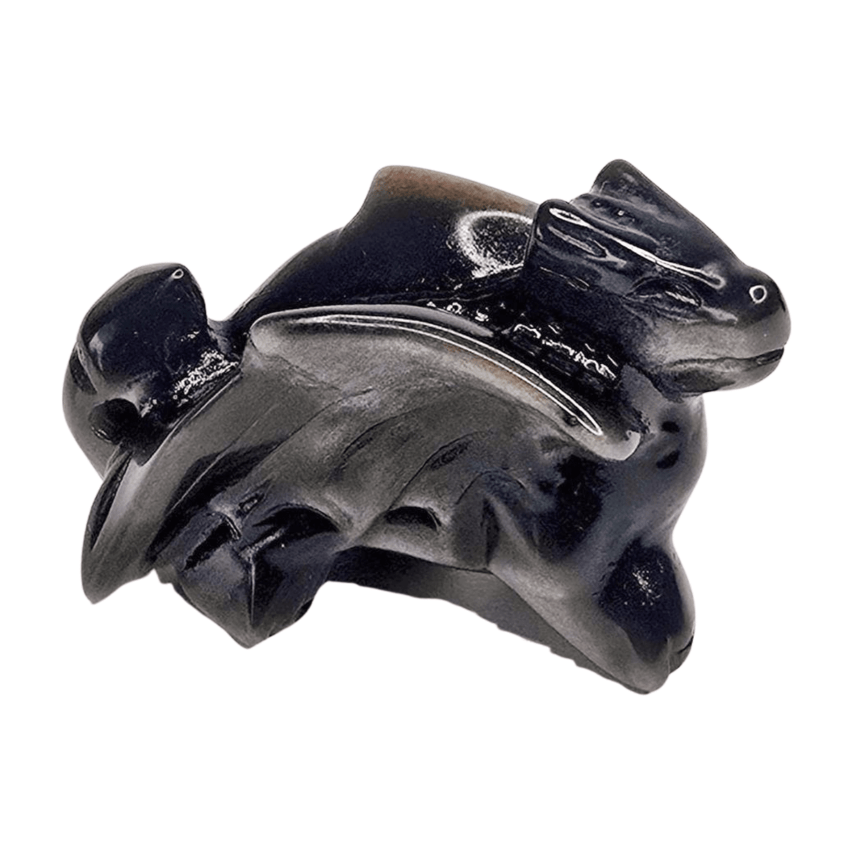 Gold Sheen Obsidian Dragon - Close Up