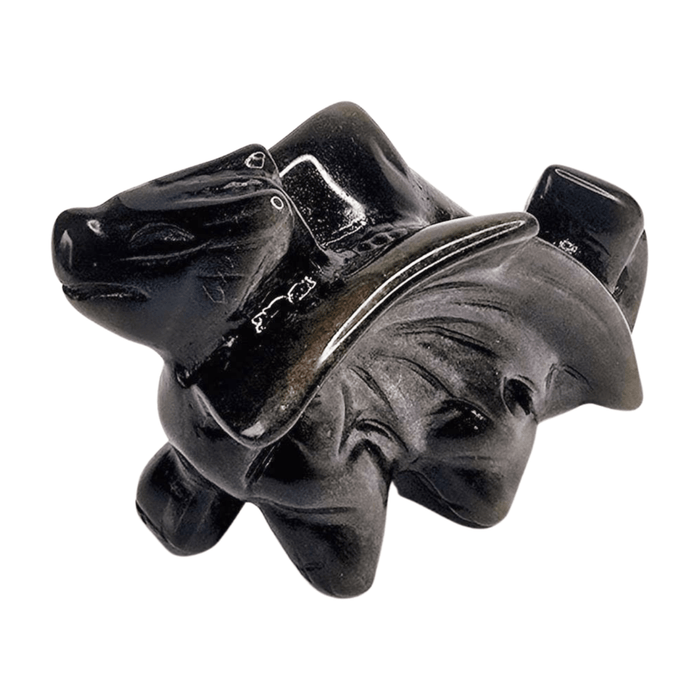 Gold Sheen Obsidian Dragon - Side View