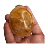 Golden Healer Quartz Palm Stone