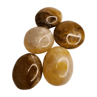 Golden Healer Quartz Palm Stone
