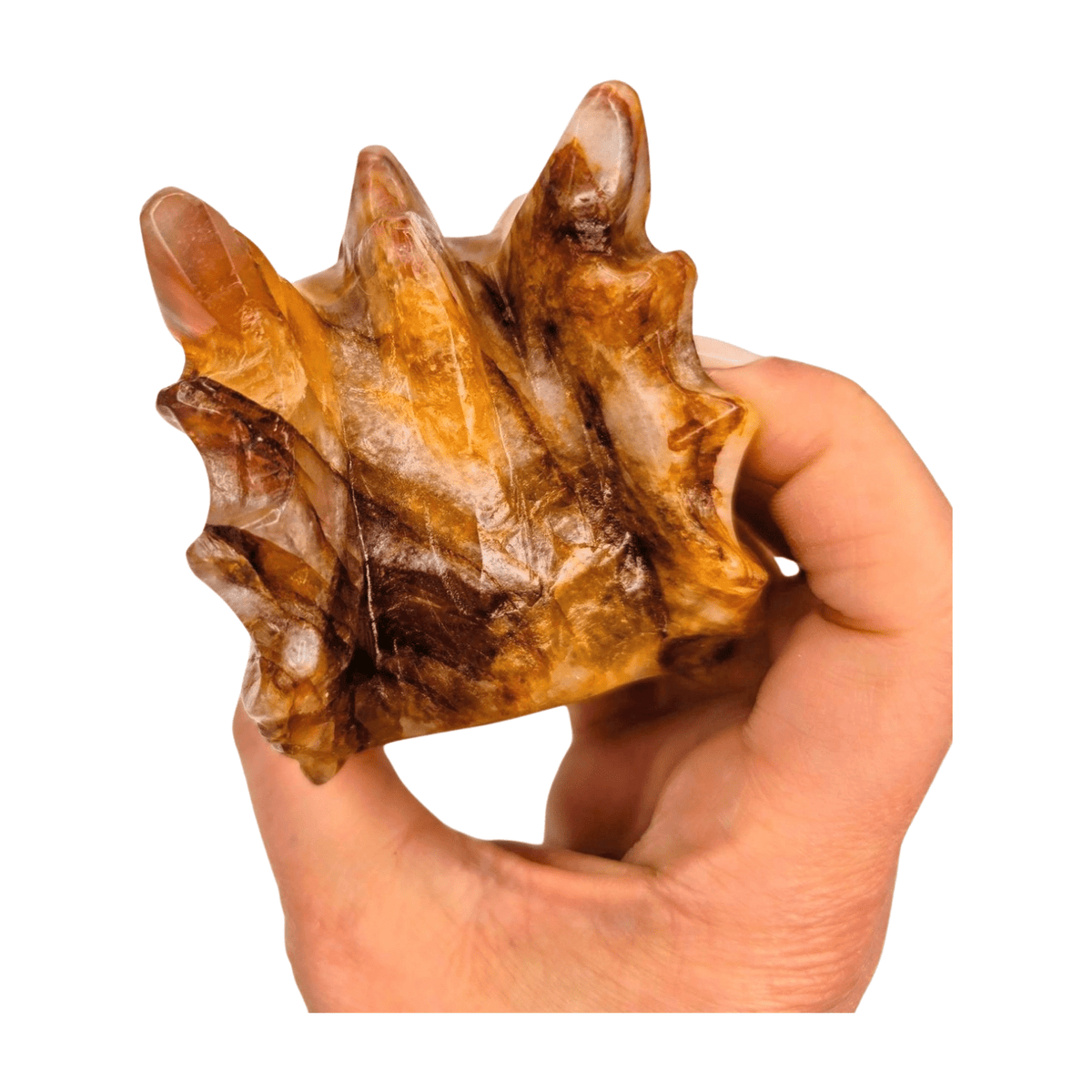 Golden Healer Quartz Dragon Head