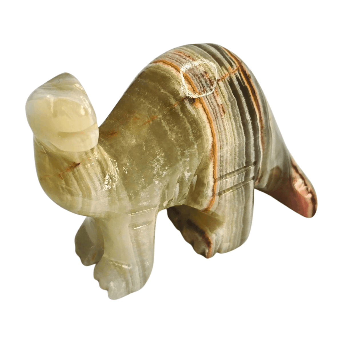 Green Calcite Dinosaur