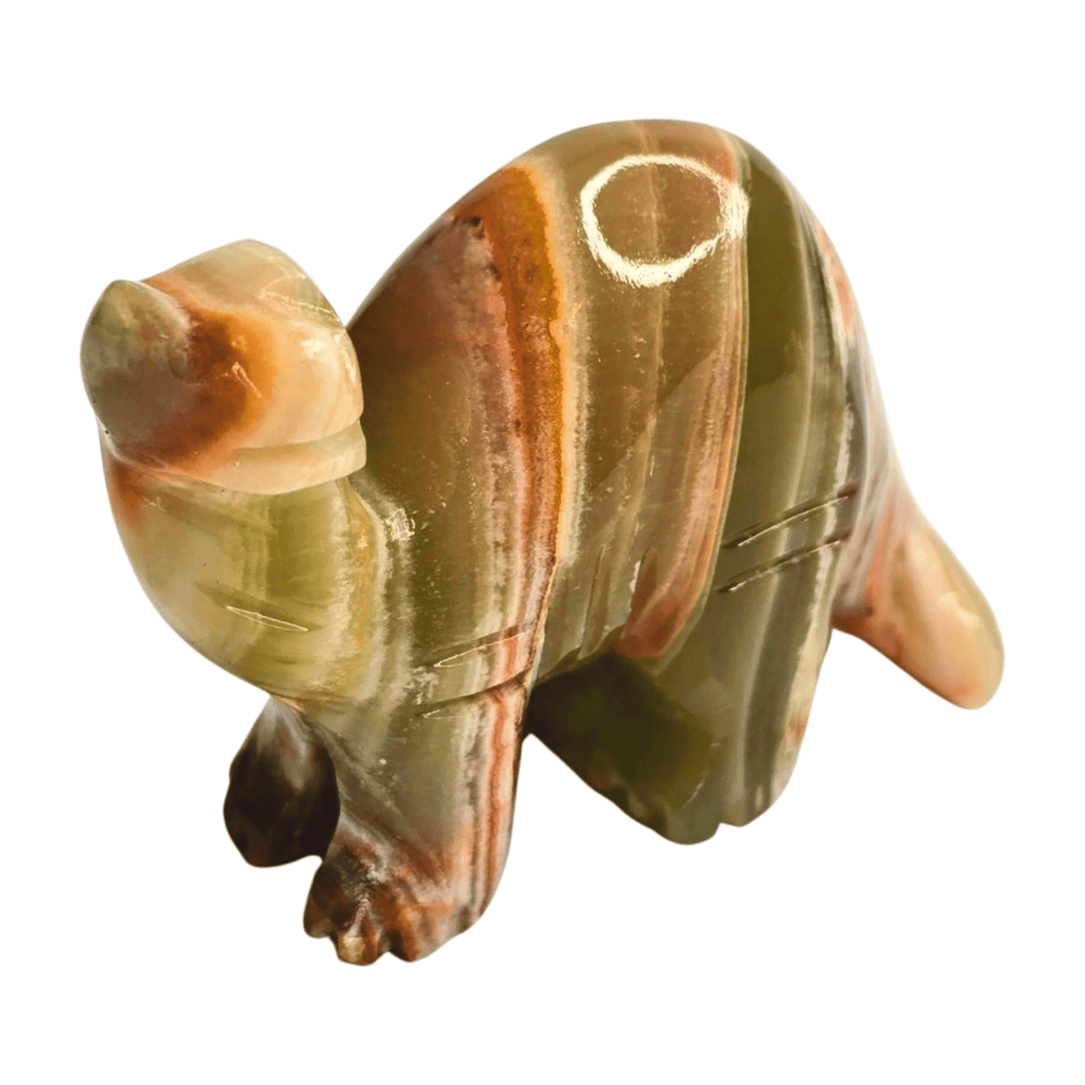 Green Calcite Dinosaur