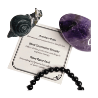 Haven Crystal Bundle - Amethyst, Black Tourmaline, Moss Agate
