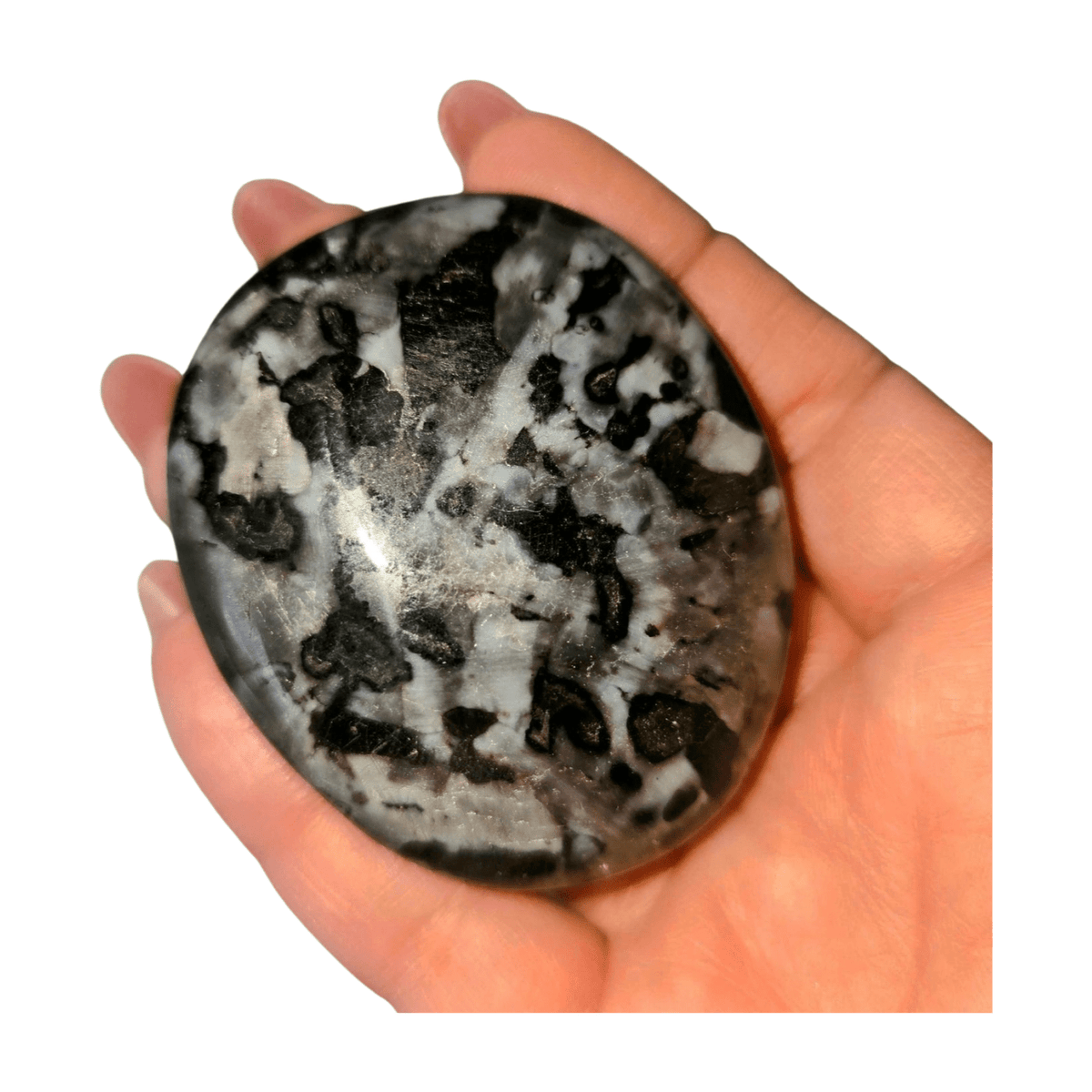 Mystic Merlinite (Indigo Gabbro) Palm Stone