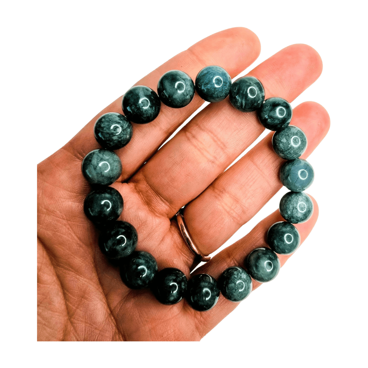 Jade Beaded Bracelets - 10mm