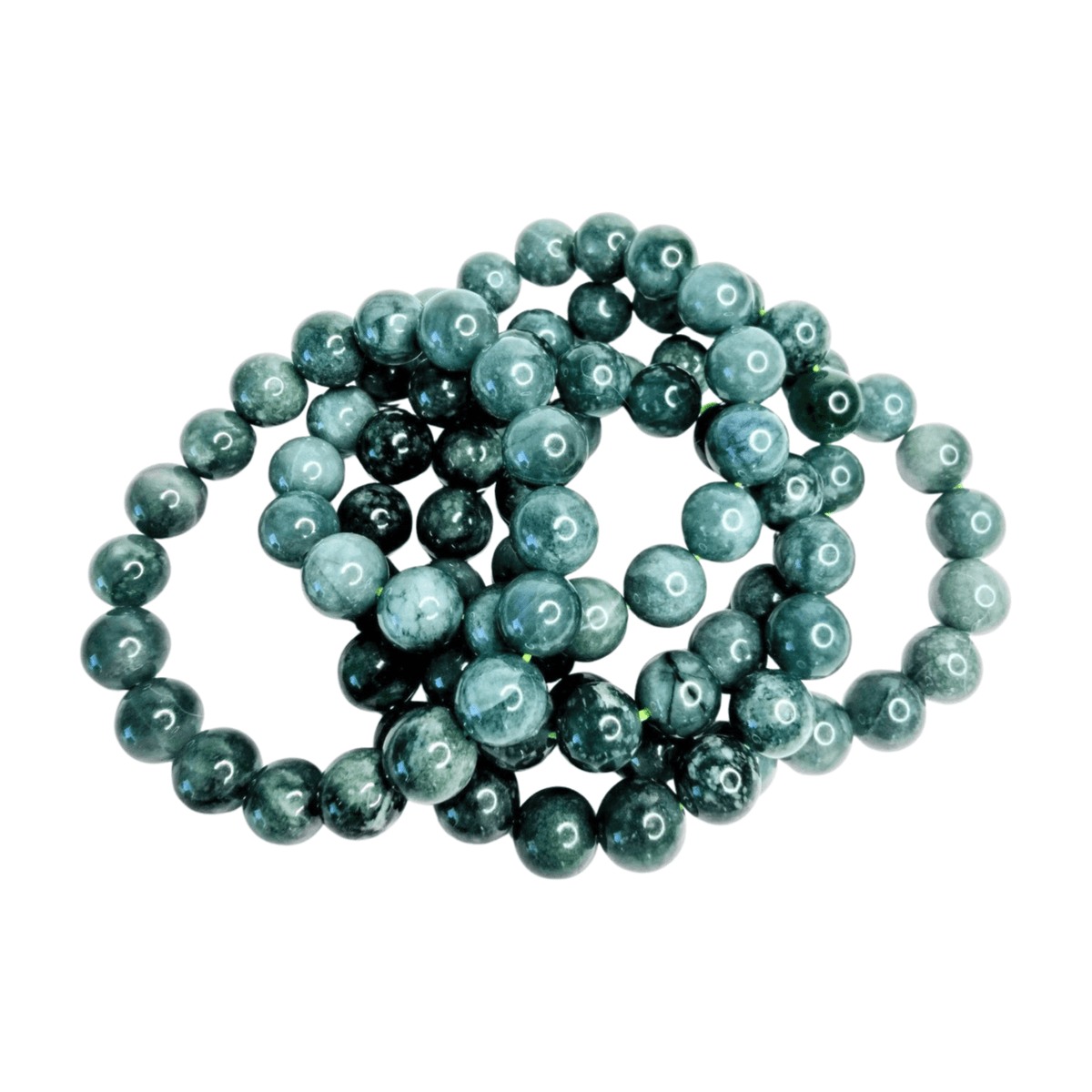 Jade Beaded Bracelets - 10mm