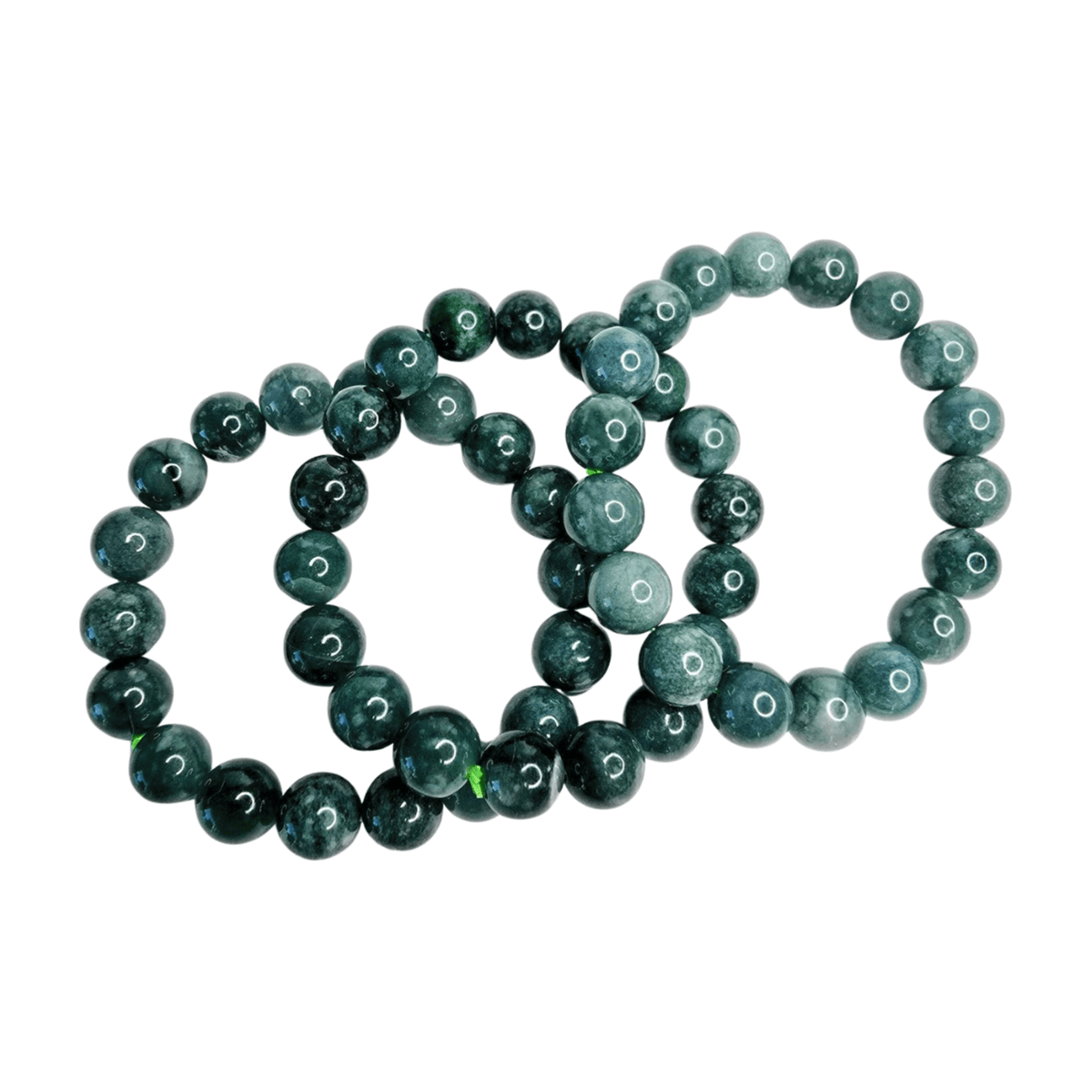 Jade Beaded Bracelets - 10mm