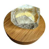 Wooden Light Stand with Plug