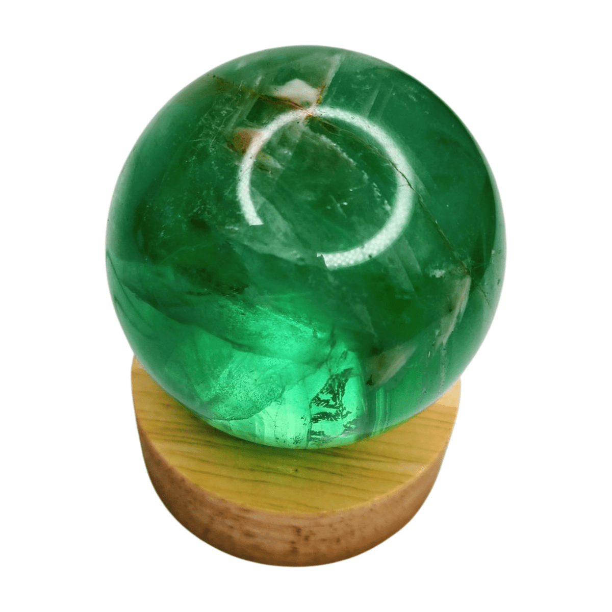 Wooden Light Stand with Plug