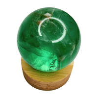 Wooden Light Stand with Plug