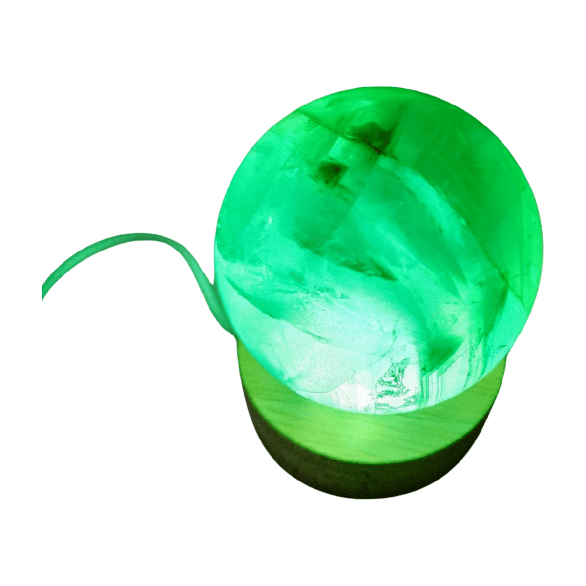 Wooden Light Stand with Plug