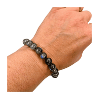 Labradorite Beaded Bracelet (8mm)