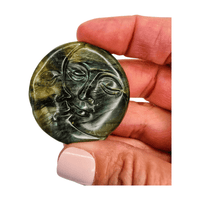Labradorite Sun and Moon Face