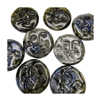 Labradorite Sun and Moon Face