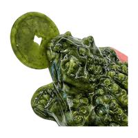 Serpentine Money Frog with Coin