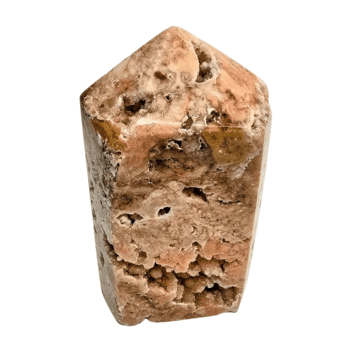 Pink Amethyst Tower with Druzy