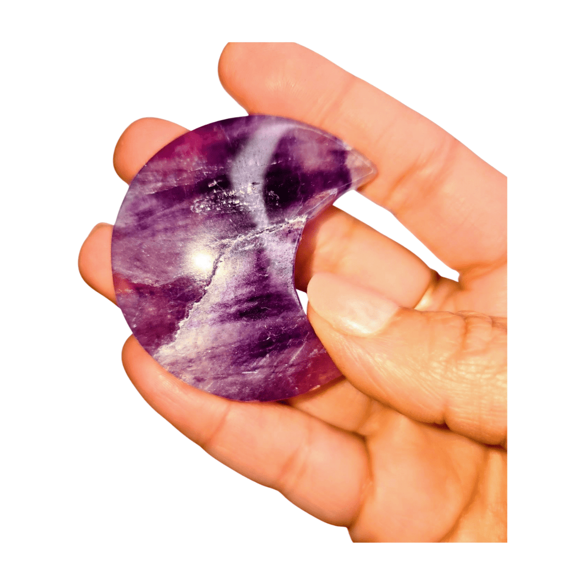 Purple Fluorite Moon