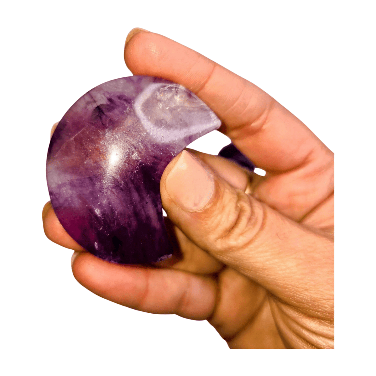 Purple Fluorite Moon