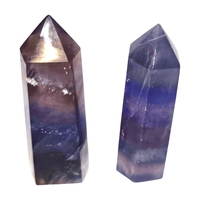 Purple Rainbow Fluorite Tower