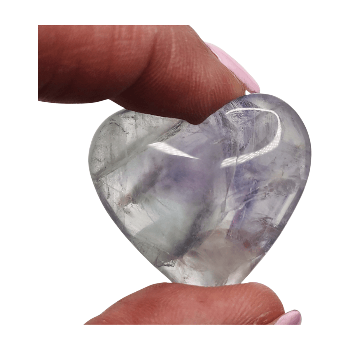 Rainbow Fluorite Heart - Mini