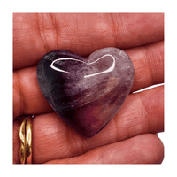 Rainbow Fluorite Heart - Mini