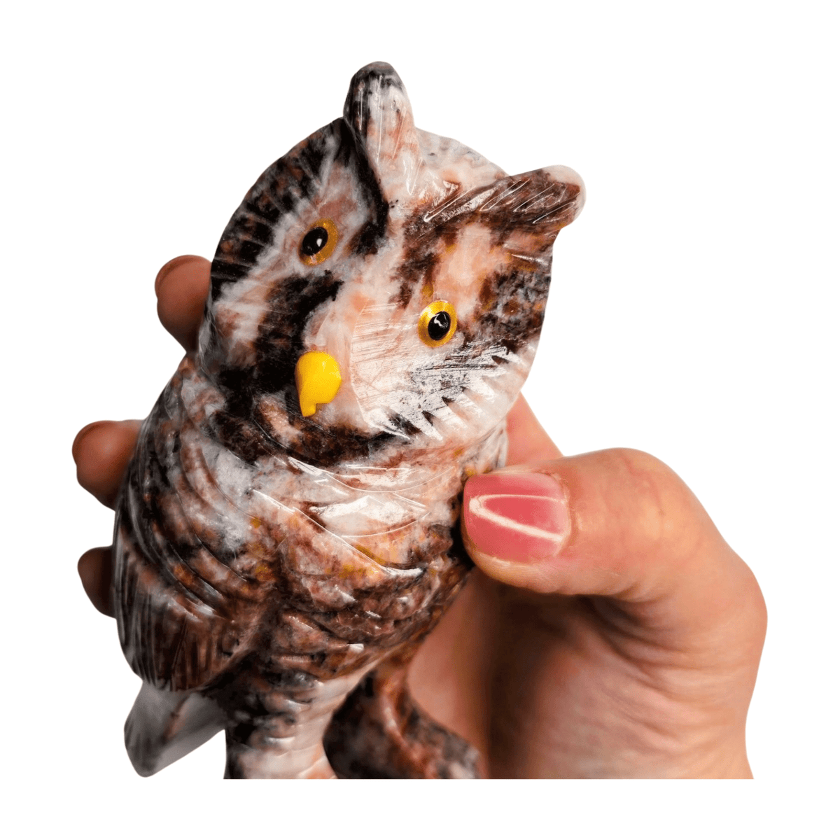 Brazilian Rainbow Calcite Owl