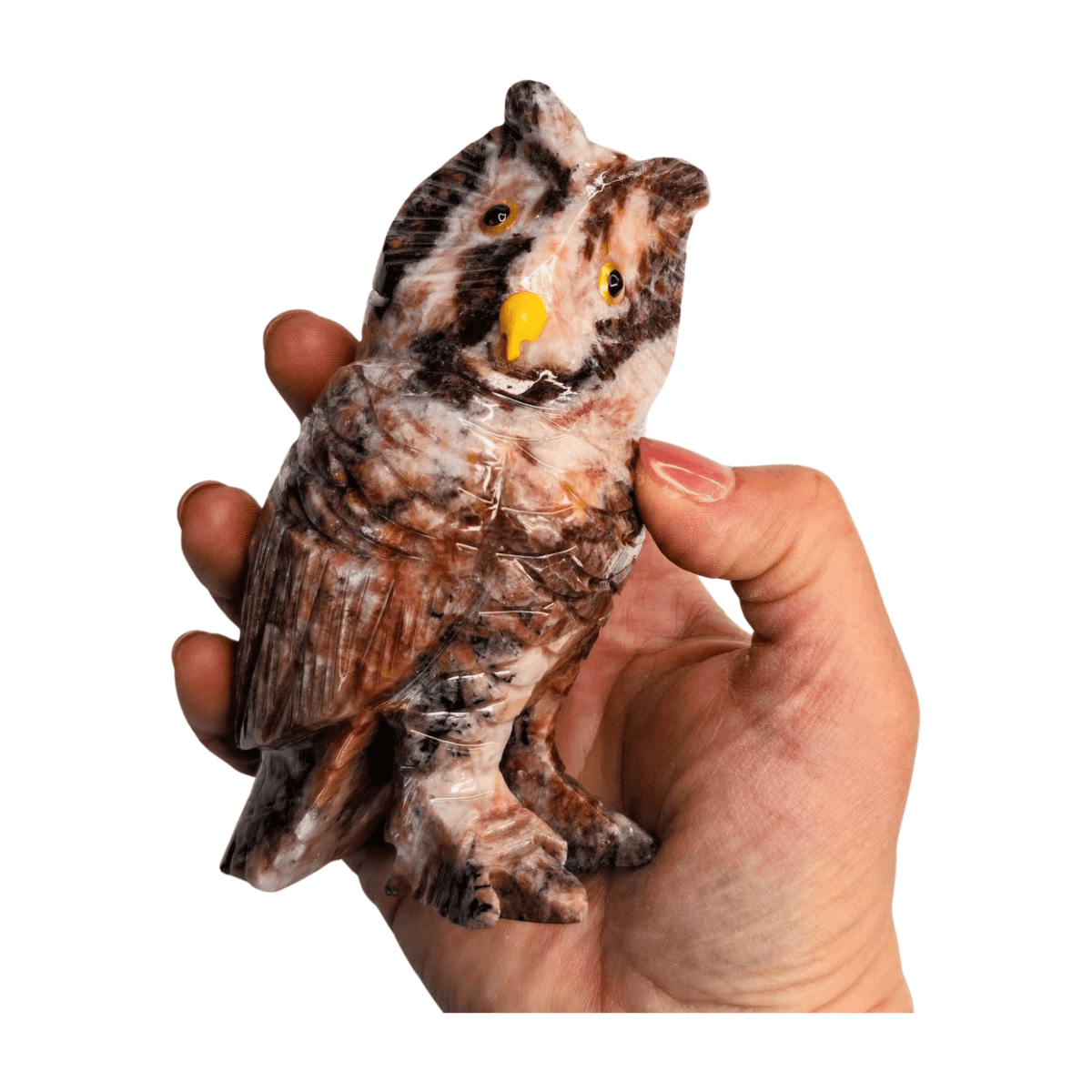 Brazilian Rainbow Calcite Owl