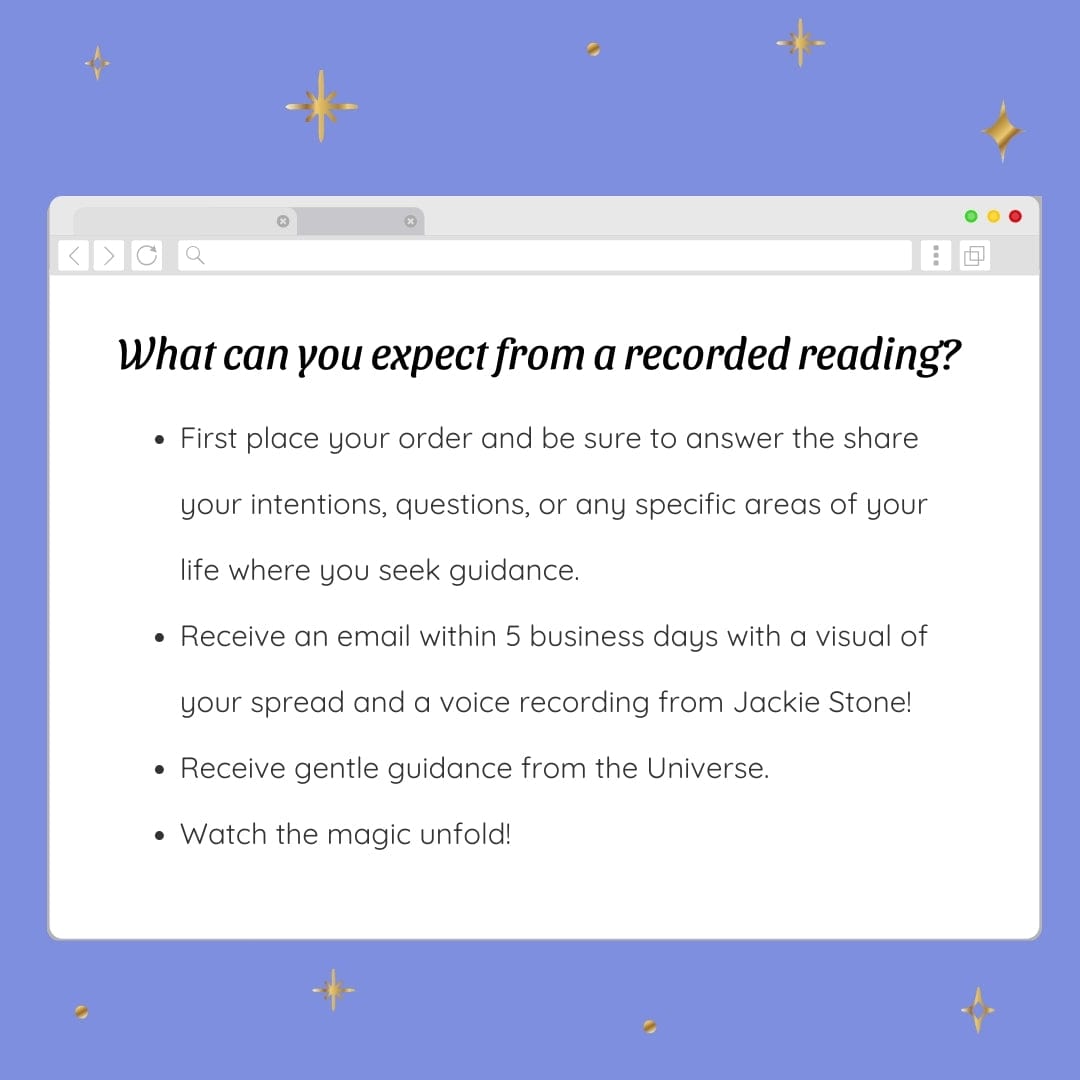 Recorded Tarot Reading - Guidance Delivered to Your Inbox