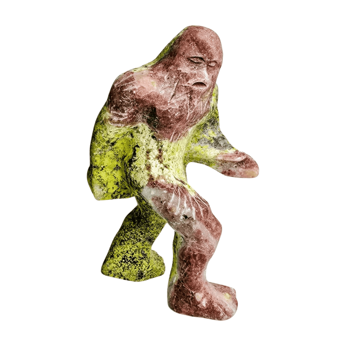 Red Aventurine and Serpentine Sasquatch - Extra Large